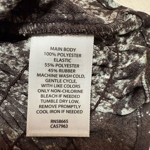 Open Edit Nordstrom Blouse Top M Cowl Neck Smocked Long Sleeve Teal Brown NWT$59 - Picture 11 of 11